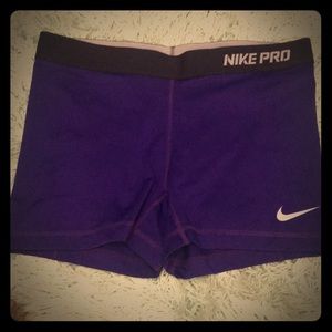 Dark Purple Nike Dri Fit Shorts